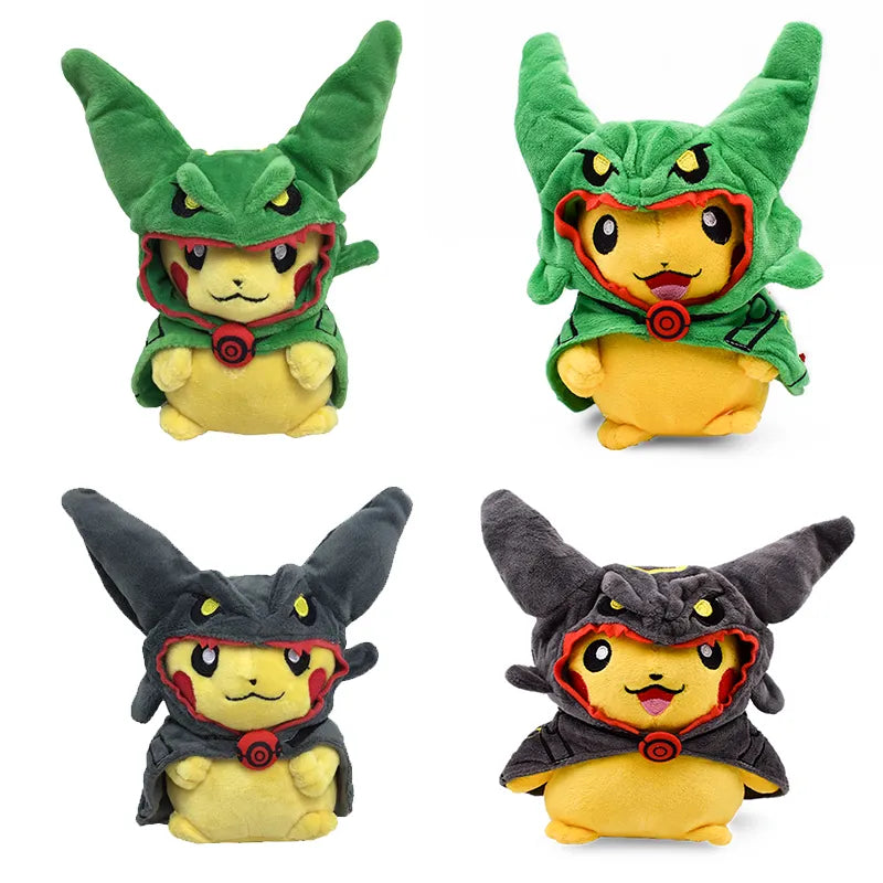 Pokemon Pikachu Cosplay Toys Charizard Snorlax Garchomp Tyranitar Hydreigon Anime Stuffed Plush Cartoon Peluche Dolls