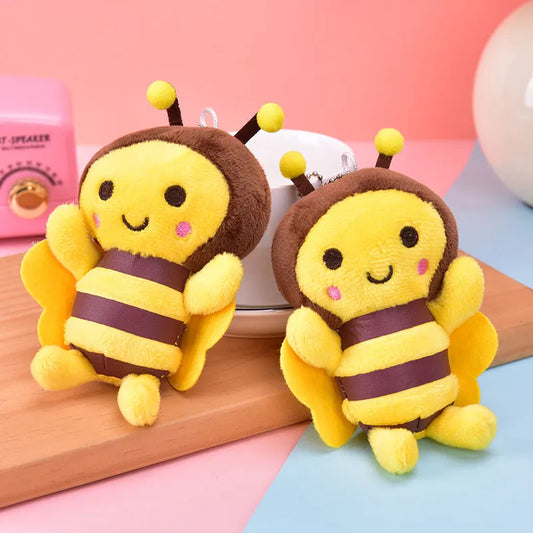 15CM Bee Festival Plush Doll Animation Bee Festival Gift Activity Decoration Plush Small Pendant Plush Bee Doll Bag Pendant