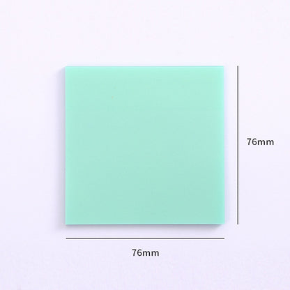 50 Sheets Creative Transparent PET Memo Pad Posted It Sticky Notes Planner Sticker Notepad School Supplies Students Stationery