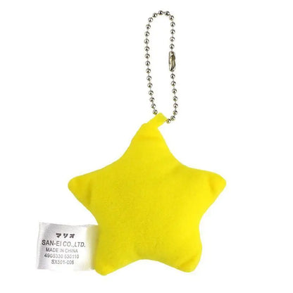 8cm Super Mario Pentagram Plush Toys Pendant Games Peripheral Cartoon Star Soft Stuffed Dolls Backpack Decoration Gifts for Kids