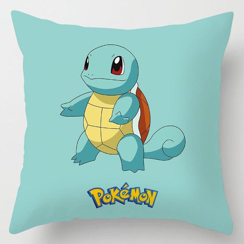 45x45cm Pokemon Cushion Cover Pikachu Meowth Poke Ball Charmander Kawaii Anime Pillowcase Anime Figure Decor Sofa Pillow Cover