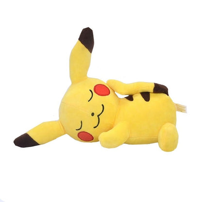 New Pokemon 20-25cm Anime Figure Pikachu Sleeping Cute Scream Plush Dolls Pet Stuffed Model Pendant Toy Children Christmas Gifts