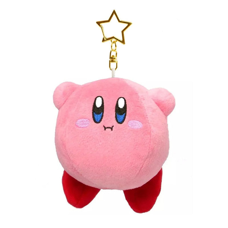 Star Kirby Plush Toys Video Game Cartoon Doll Pendant Kawaii Anime Soft Stuffed Keychain Birthday Gift  For Children Girls