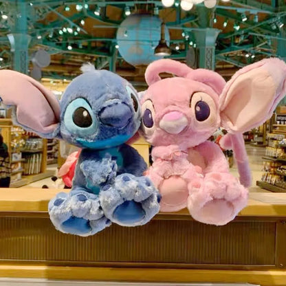 GIANT Stitch Plush Toy 60cm Lilo & Stitch Disney Jumbo Large Angel Stuffed Animal Big Plushies Huge Soft Doll Cute Kawaii Sleeping Pillow Buddy Children Kids Gift