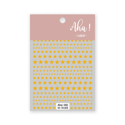 1Sheet Korean White Cloud Blue Nail Art Sticker 3D Star Moon Decal Pure Twilight Self-adhesive Manicure Slider Accessories RE#53