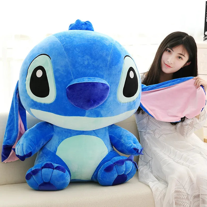 35-65cm Genuine Disney Kawaii Large Stitch Plush Toy Cute Anime Peripheral Plush Stuffed Doll Children's Birthday Christmas Gift