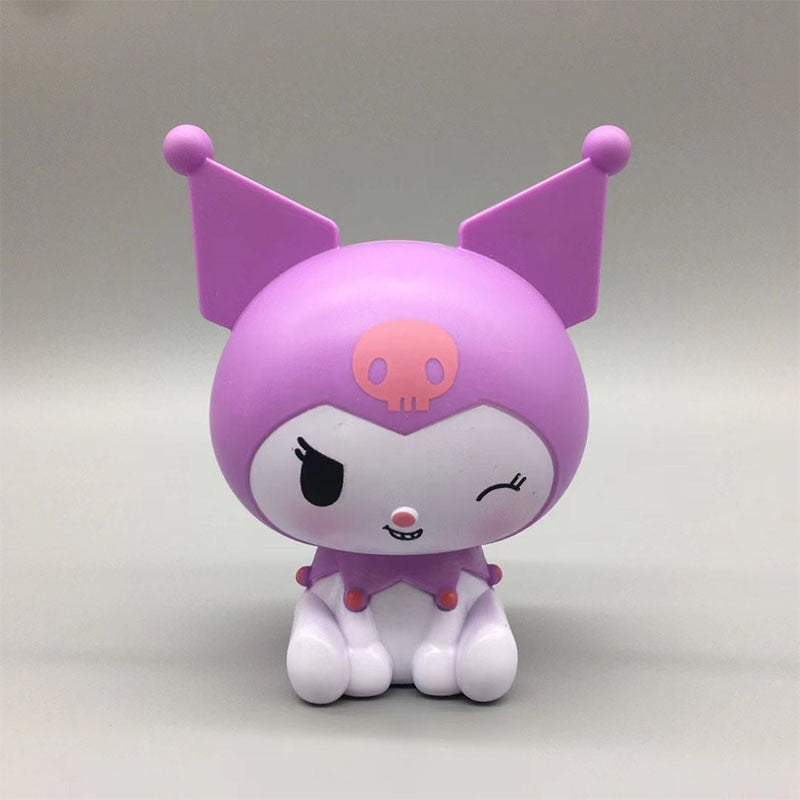 Sanrio Anime Figure Cinnamoroll Hello Kitty Kuromi Doll Cartoon Decorations Action Figures DIY Cake Decorate Toys Gifts for Kids