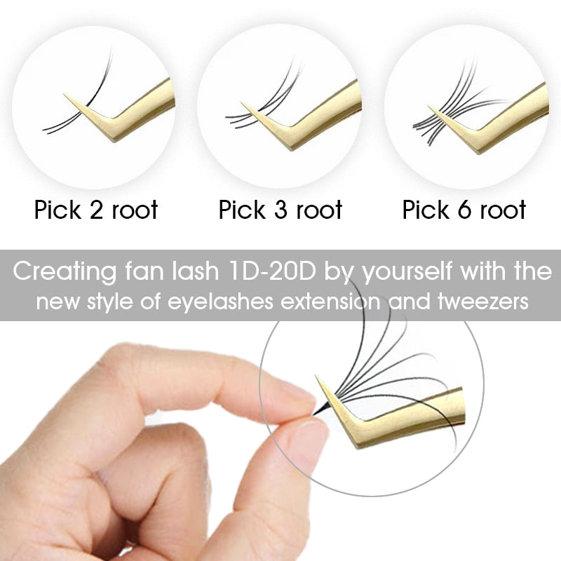 High Quality 16Rows 8-18mm Length Faux Mink Eyelashes Individual Eyelash Lashes Soft Eyelash Extension False Eyelash