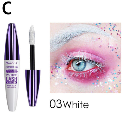 5D Silk Fiber Mascara Lash Color Mascara Waterproof Rimel 3D Mascara Eyelash Extension Thick Lengthening Eye Lashes Cosmetic