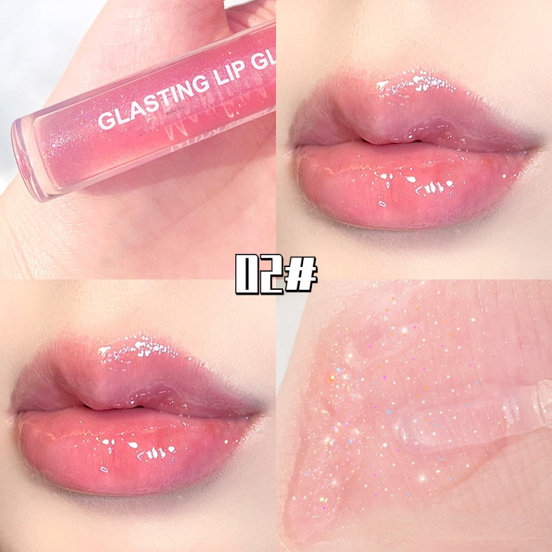 Mirror Water Lip Gloss Lip Glaze Transparent Glass Lip Oil Waterproof Lasting Liquid Lipstick Lipgloss Lipgloss Lips Cosmetics