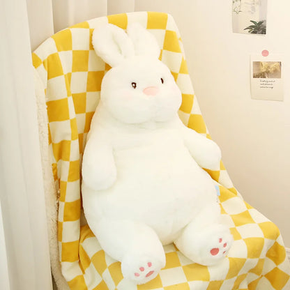 Giant Lazy Rabbit Dolls Soft Plush Cute White Bunny Animal Toys Baby Sleep Pillows Cushion Kids Girl Birthday Gift Kawaii Decor