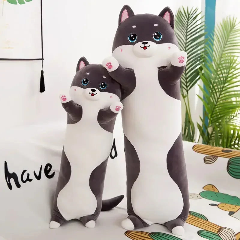 Lovely Husky Side Sleeping Body Pillow 50-130cm Bed Sofa Home Decorative Long Pillow Children Adult Birthday Present Cute Gift