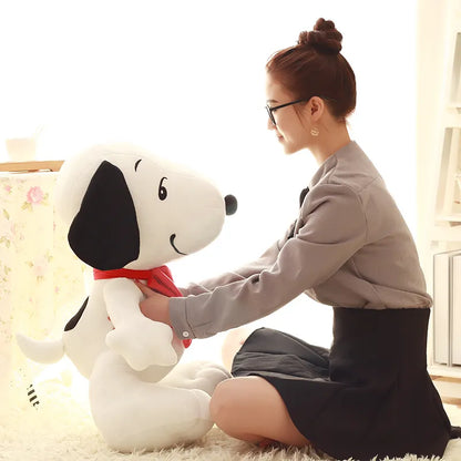 GIANT Snoopy Plush Toy 65cm Charlie Brown Puppy Dog Stuffed Doll Kawaii Room Decor Window Cushion Sofa Pillow Xmas Gift For Kids