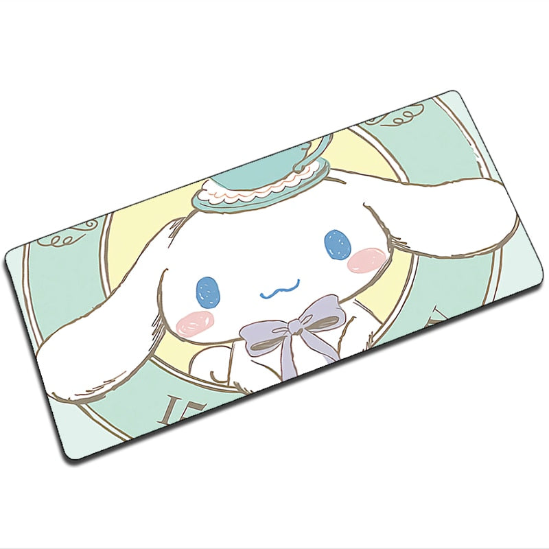 Mouse Pad Gaming Cinnamorol Deskmat Cute 900x400 Kawaii Computer Accessories Desk Mat Pads Gamer Large Carpet Mousepad Game Mats