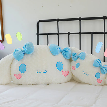 110cm Cute Cartoon Sanrio Cinnamoroll Dog Plush Cushion Soft Stuffed Large Size Bedside Sofa Pillow Kids Plush Toy Girls Gift