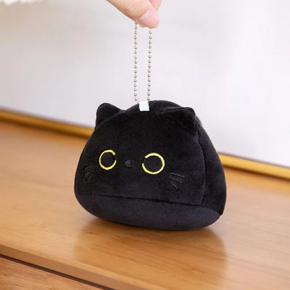 Black Cat Plush Pillow Cuddly Little Kitten Stuffed Animal Plushies Throw Fat Fluffy Kitty Kawaii Cute Squishy Peluche Pelucia Toy Kids Birthday Gift