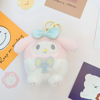 Sanrio Plushies Limited Edition Hello Kitty Kuromi Cinnamoroll My Melody Pochacco Pompompurin Badtz-Maru Plush Toy Anime Kawaii Doll Collection