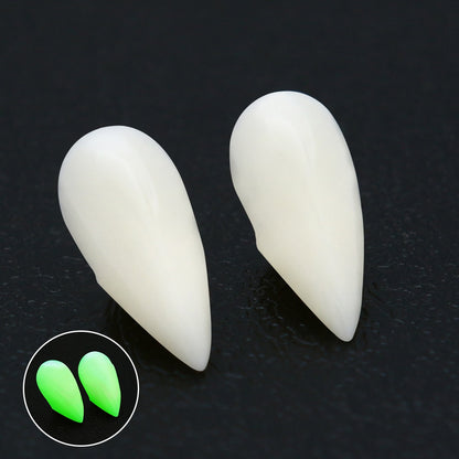Adult Kids Halloween Vampire False Teeth Horrific Party Costume Transparent Dentures Cosplay Fangs Resin Fangs Free Shipping