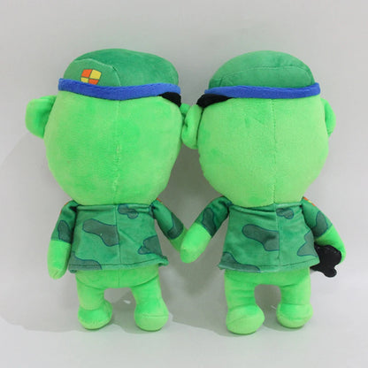 28cm HTF Happy Tree Friends Anime Happy Tree Friends Soldier Fliqpy Plush Toys Dolls Military Flipy Doll Plush Toy for Kids Gift