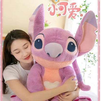 GIANT Angel Stitch Plush Toy 80cm Lilo Disney Movie Big Large Cute Kawaii Stuffed Animal Plushies Soft Doll Girl Girlfriend Couples Birthday Gift