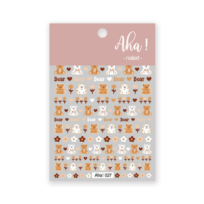 1Sheet Korean White Cloud Blue Nail Art Sticker 3D Star Moon Decal Pure Twilight Self-adhesive Manicure Slider Accessories RE#53