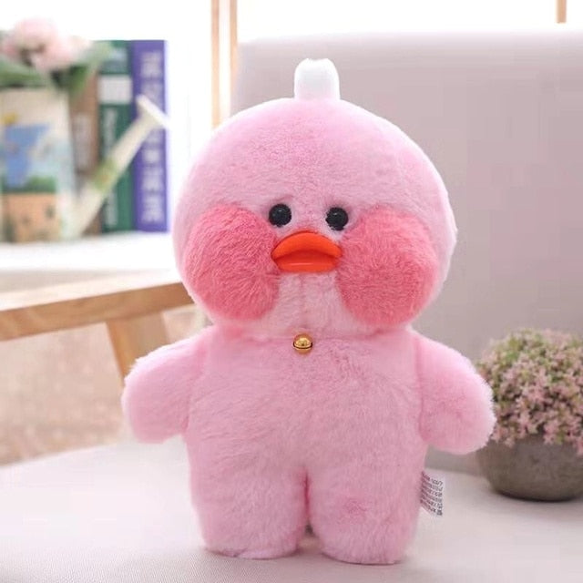 30CM Pink LaLafanfan Kawaii Cafe Mimi Yellow Duck Plush Toy Cute Stuffed Doll Soft Animal Dolls Kids Toys Birthday Gift for girl