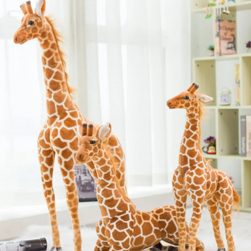 New 1pc Giant size Giraffe Plush Toys Cute Stuffed Animal Soft Giraffe Doll Birthday Gift Kids Toy