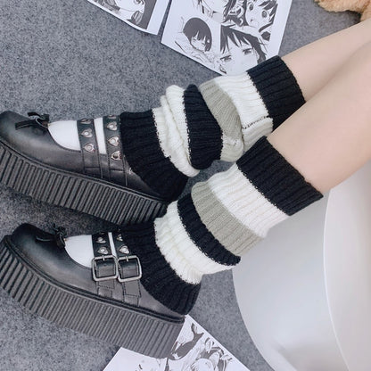 40-70CM OVER KNEE Japanese JK uniform leg warmers Korean Lolita girls' ins LONG socks girls pile up socks Foot warming cover