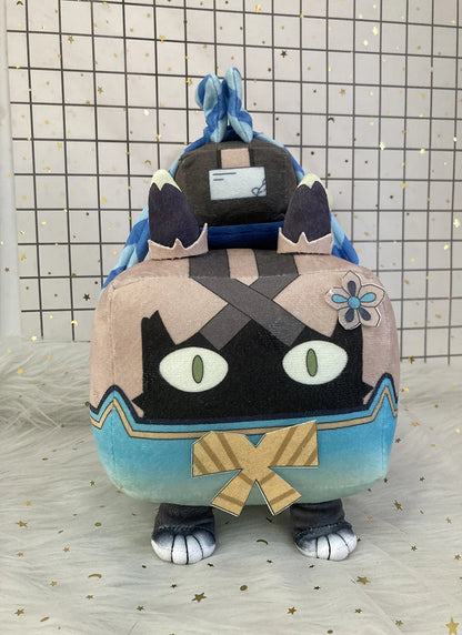 32CM Genshin Impact Kirara Plush Neko Box Cat Plushie Doll Parcel Video Game Cotton Anime Cosplay Cute Soft Stuffed Toy Pillow Kids Gift