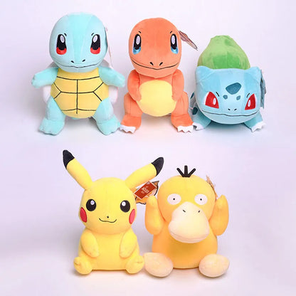 Pokemon Pikachu Plush Doll Toy Anime Kawaii Squirtle Charmander Bulbasaur Stuffed Toys Cartoon Children Birthday Christmas Gift