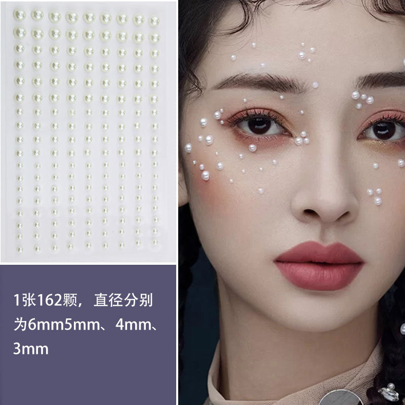 Disposable Tattoo Stickers 3D Face Jewelry Crystal Diamond DIY Eyes Face Body Rhinestones Waterproof Makeup Art Party Decoration