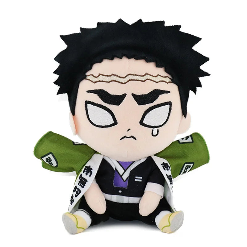 20cm Anime Demon Slayer Plush Toys Cartoon Figure Kyoumei Iguro Obanai Sanemi Uzui Tengen Doll Stuffed Plush Toys Children's Bir