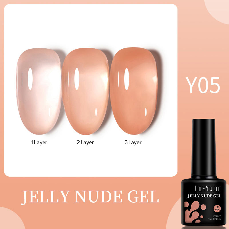 LILYCUTE 7ML Gel Nail Polish Nude Vernis Semi-Permanent Nail Polish For Nails Soak Off UV LED UV Gel DIY Nail Art Gel Varnishes