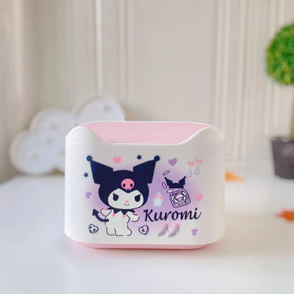 Sanrio Kawaii Anime My Melody Cute Cartoon Kuromi Little Twin Star Girly Heart Personality Desktop Trash Can Toy for Girls