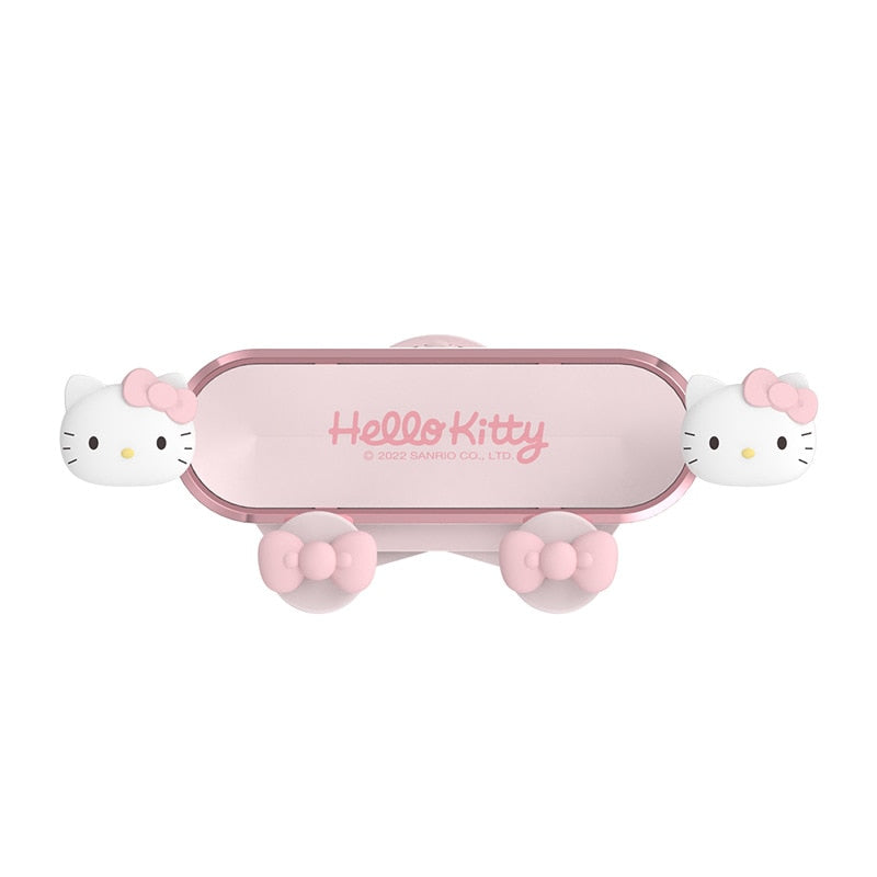 Kawaii Hello Kitty Y2K Sanrio Car Mobile Phone Bracket Cute Creative Cars Navigationgravity Holder Decoration Accessories Gifts