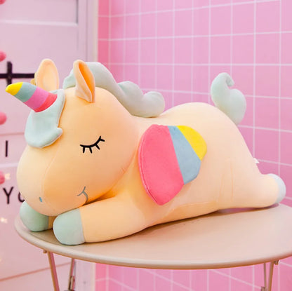 Many Size Unicorn Action Figure Plush Toy Huggable Bear Doll Doll Girl Sleeping Long Pillow Cute Bed Gir