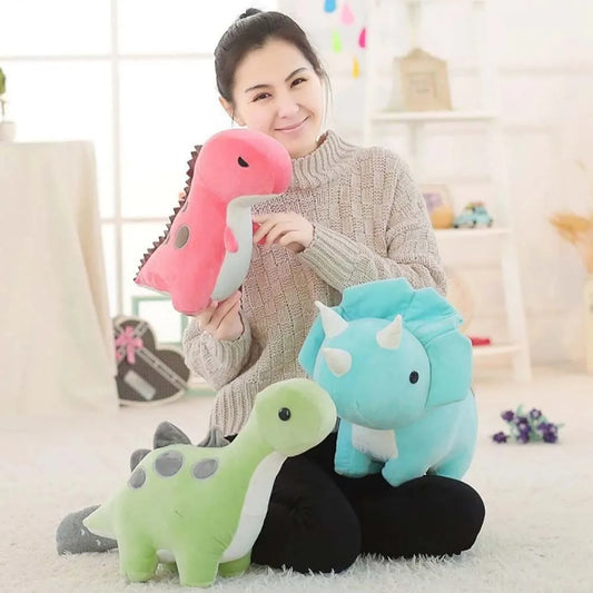 Dino Toy Doll Pillow Plush Dinosaurs 11'' Long Great Gift Stuffed Animal Assortment Great Set For Kid Home Decor