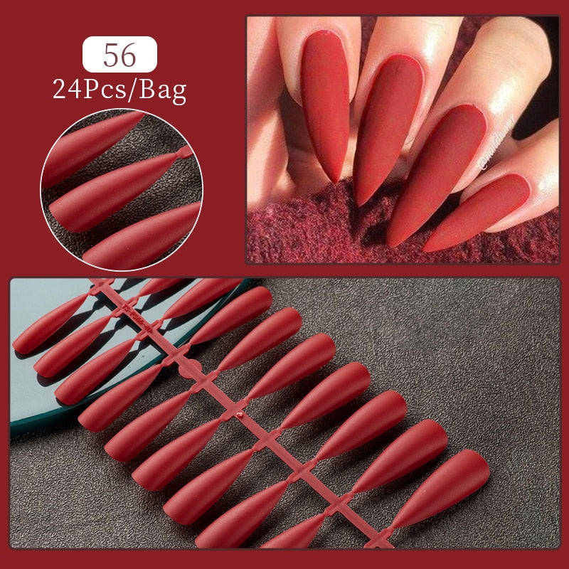 24pcs Sweet Summer Fake Nails Patches Pink Glitter Nude Press on Nails Women Wearable Nail Art Stickers Full Finished False Nail