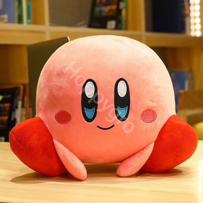 Star Kirby Plush Toys Pillow Cute Chef Love Strawberry Kirby Video Game Plush Doll Soft Stuffed Cartoon Sofa Cushion Birthday Gift for Kids