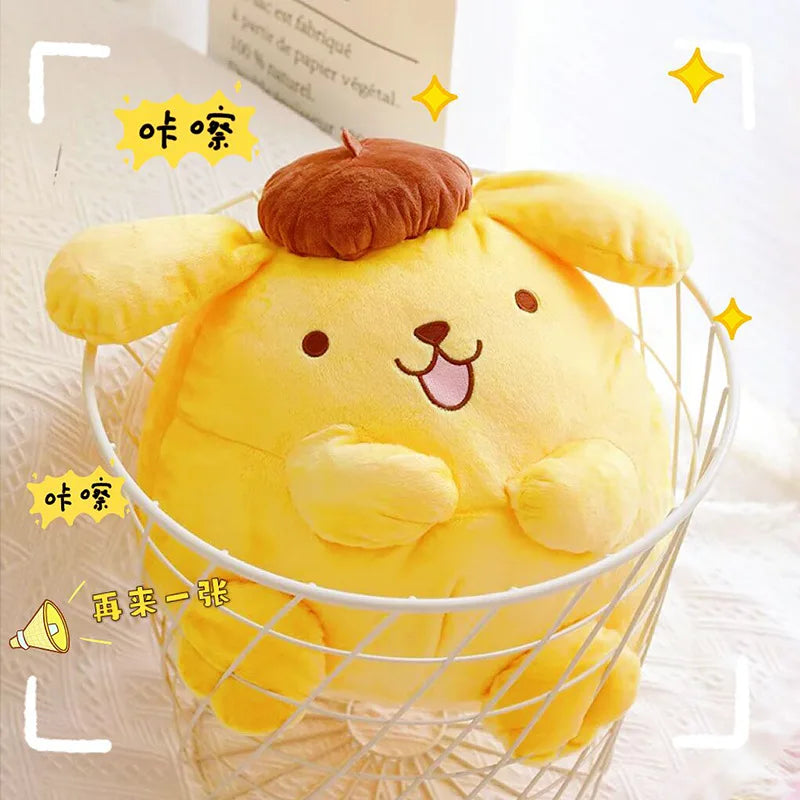 40-50cm Sanrio Pom Pom Purin Stuffed Plush Toys Lovely Pillow Gift Kids Super Soft Pom Pom Purin Plushie Doll Room Decoration