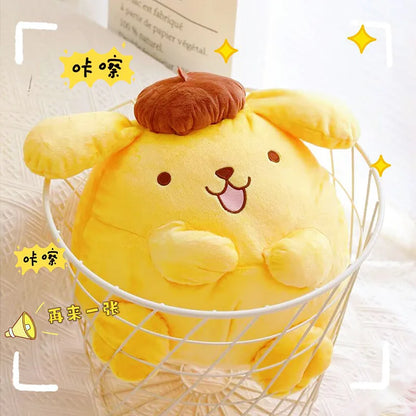 40-50cm Sanrio Pom Pom Purin Stuffed Plush Toys Lovely Pillow Gift Kids Super Soft Pom Pom Purin Plushie Doll Room Decoration