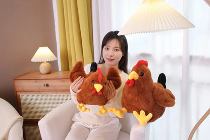 Chicken Stuffed Animal Cute Realistic Chick Plush Toy Simulation Rooster Plushies Hen Soft Doll Stardew Valley Video Game Kawaii Children's Gift Toy