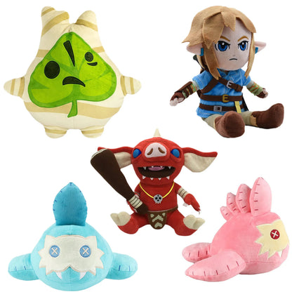 20cm Makar Korok Plush Legend of Zelda Link Bokoblin Toy Stuffed Soft Plant Video Game Cute Figure Plushie Doll Pillow Toys for Kids Birthday Gift Collection