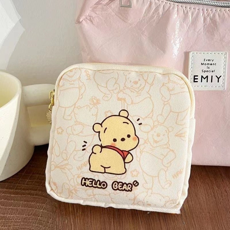 Women Tampon Storage Bag Cute Waterproof Sanitary Pad Organizer Bag Lipstick Key Earphone Data Cables Coin Purse Storage Bag