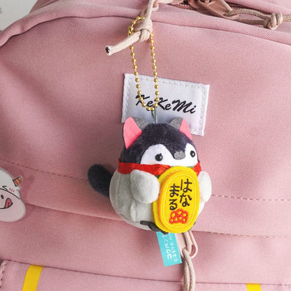 Kawaii Plush Keychain Bag Charm Cartoon Cute Mini Penguin Stuffed Animal Plushies Soft Doll Car Trinket Key Chain Women Girls Keyring Kids Birthday Gifts