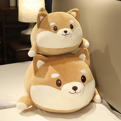 Corgi Stuffed Animal Fat Shiba Inu Plush Toy Giant Big Puppy Dog Plushies Cute Kawaii Pillow Buddy Sofa Bed Home Decor Girlfriend Wife Gift