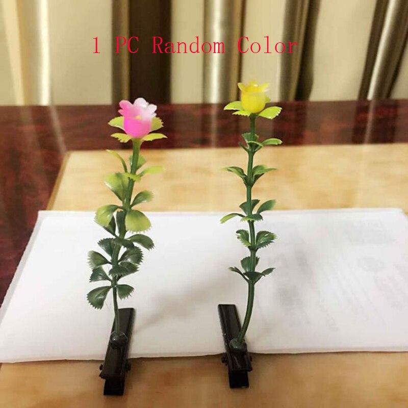1PC Funny Show Bean Sprout Bobby Hairpin Flower Plant Hair Clips For Kids Girls Women Hair Styling Tool