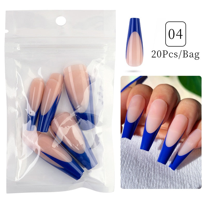 24pcs Sweet Summer Fake Nails Patches Pink Glitter Nude Press on Nails Women Wearable Nail Art Stickers Full Finished False Nail
