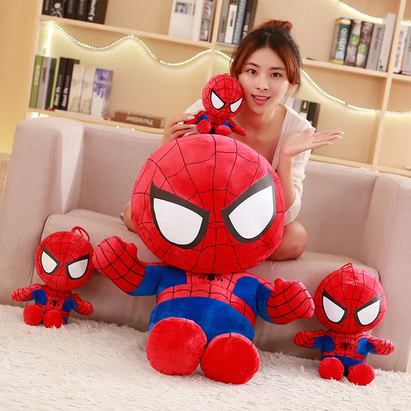 Disney Avengers Soft Stuffed Toys Cute Captain America Iron Man Spiderman Plush Dolls Movie Dolls Christmas Gifts for Kids Boys