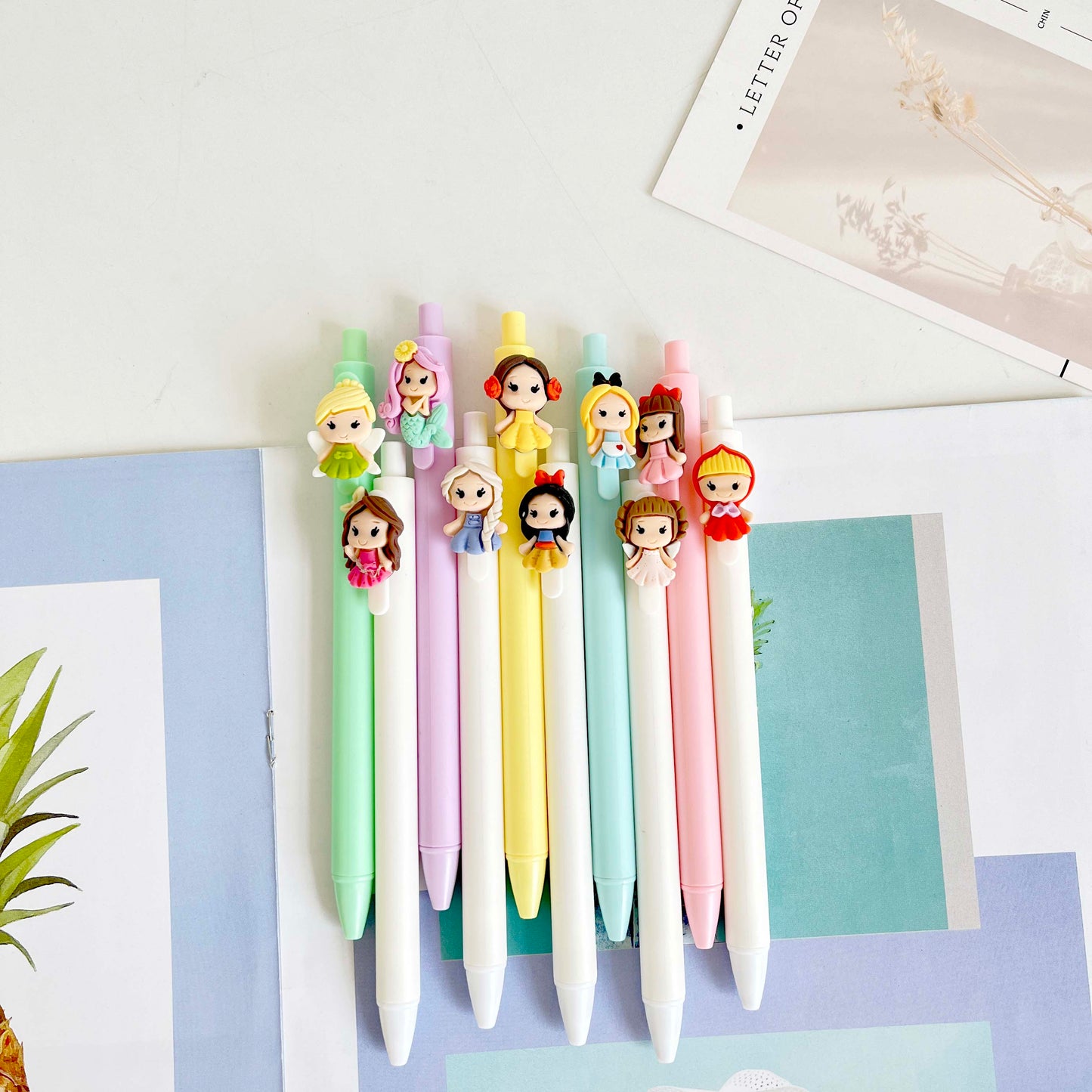 10pcs stationery cute the princess pens stationary pens back to school korean stationery cute things pens kawaii cute pen